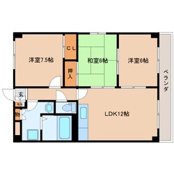 関屋駅 徒歩3分 4階の物件間取画像